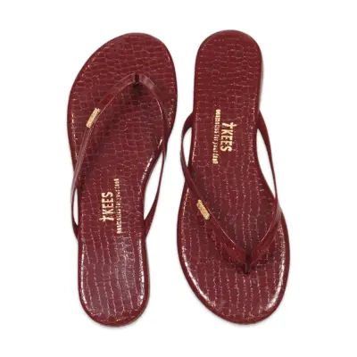 Tkees Tk-2250 Klasik Parmak Arası Bordo Kadın Terlik - 1