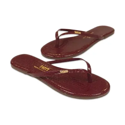 Tkees Tk-2250 Klasik Parmak Arası Bordo Kadın Terlik - TKEES (1)