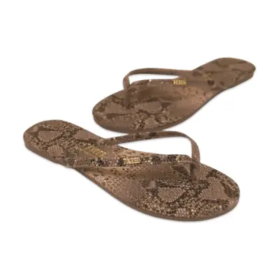 Tkees Tk-2256 Klasik Parmak Arası Kahverengi Kadın Terlik - TKEES (1)