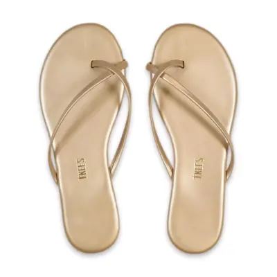 Tkees Tk-3001Z Parmak Arali Altın Kadın Terlik - 1