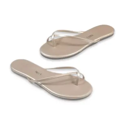 Tkees Tk-3001Z Parmak Arali Altın Kadın Terlik - TKEES (1)