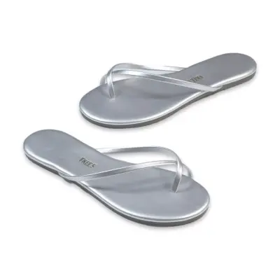 Tkees Tk-3001Z Parmak Arali Gümüş Kadın Terlik - 3