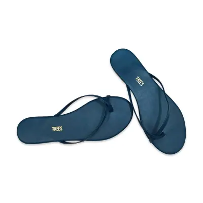 Tkees Tk-3001Z Parmak Arali Petrol Kadın Terlik - 2