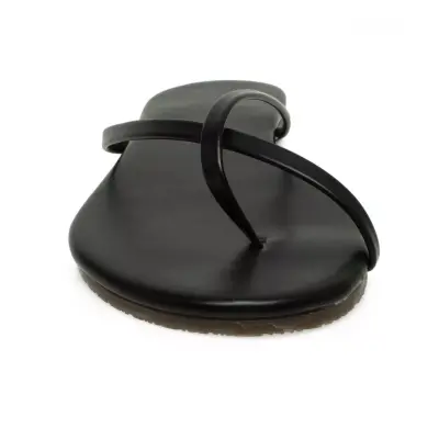 Tkees Tk-3001Z Parmak Arali Siyah Kadın Terlik - 3
