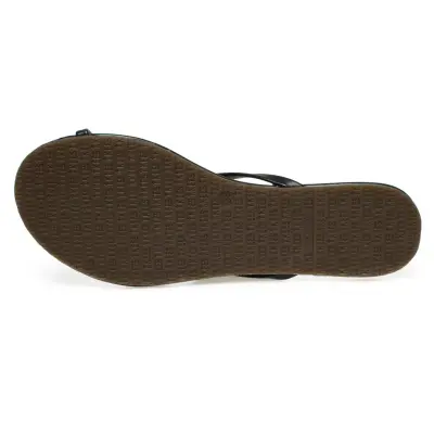 Tkees Tk-3001Z Parmak Arali Siyah Kadın Terlik - 5