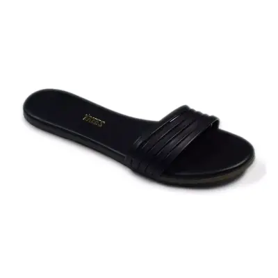 Tkees Tk-6001 5 Bantli Siyah Kadın Terlik - 3