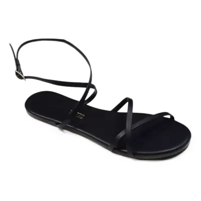 Tkees Tk-8006Z Siyah Kadın Sandalet 