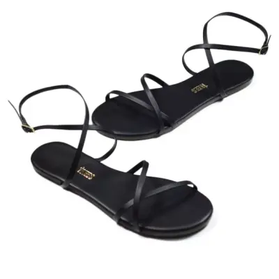Tkees Tk-8006Z Siyah Kadın Sandalet - 4
