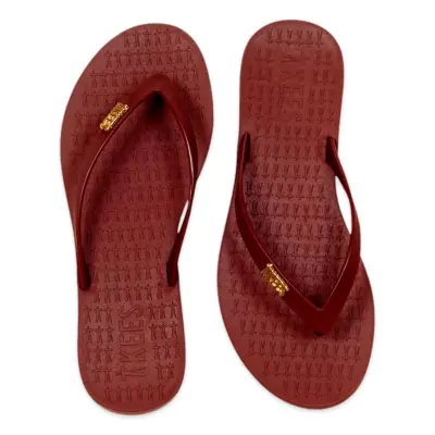 Tkees Tk-P201 Parmak Arası Plaj Bordo Kadın Terlik - 1