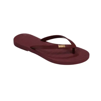 Tkees Tk-P201 Parmak Arası Plaj Bordo Kadın Terlik - TKEES (1)