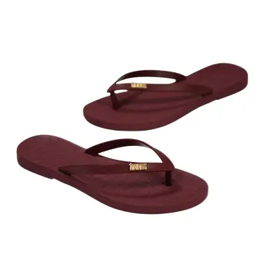 Tkees Tk-P201 Parmak Arası Plaj Bordo Kadın Terlik - 3
