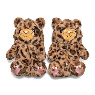 Twigy Cc0605 Tw Pako Leopar Kahverengi Kadın Panduf - Twigy (1)