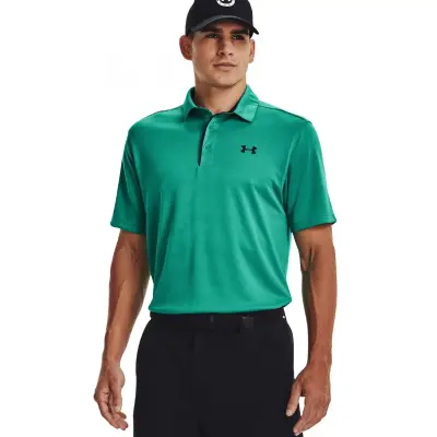 Under Armour 1290140 Tech Polo Yeşil Erkek T-Shirt - 1
