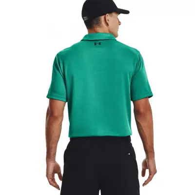 Under Armour 1290140 Tech Polo Yeşil Erkek T-Shirt - 2