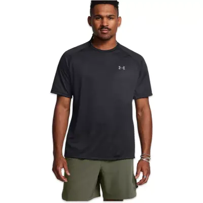 Under Armour 1326413 Tech 2.0 Tee Siyah Erkek T-Shirt 