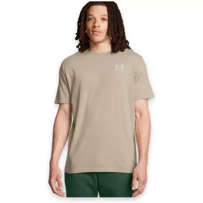 Under Armour 1326799 Sporstyle Left Chest Haki Erkek T-Shirt - 1