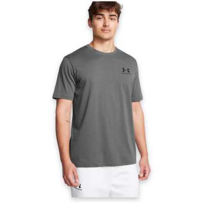 Under Armour 1326799 Sporstyle Left Chest Gri Erkek T-Shirt - Under Armour
