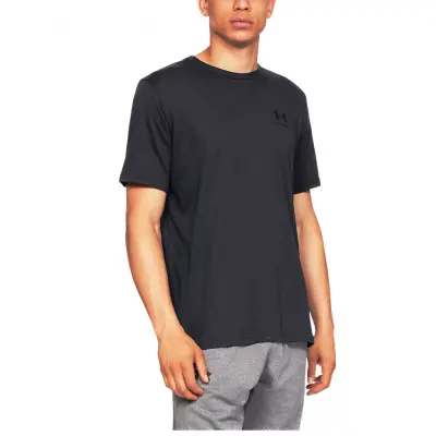 Under Armour 1326799 Sporstyle Left Chest Siyah Erkek T-shirt - 1