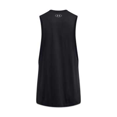 Under Armour 1329286 Ua Left Chest Cut Off Tank Siyah Erkek Atlet - 5