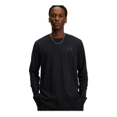 Under Armour 1329585 Sportstyle Leftchest Lst Siyah Erkek T-Shirt - 1