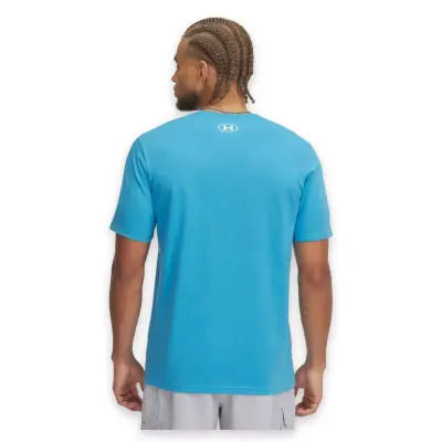 Under Armour 1361673 Abc Camo Boxed Logo Ss Açık Mavi Erkek T-Shirt - 4