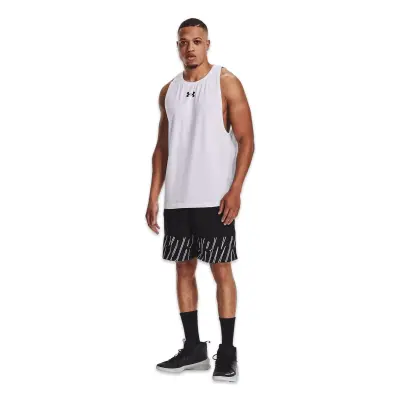 Under Armour 1361901 Ua Baseline Cotton Tank Beyaz-Siyah Erkek Atlet - 3