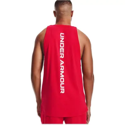 Under Armour 1361901 Ua Baseline Cotton Tank Kırmızı Erkek Atlet - 2