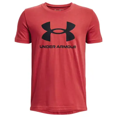 Under Armour 1363282 Ua Sport style Logo Kırmızı Çocuk T-Shirt - 1