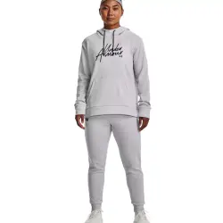 Under Armour 1373054 Armour Fleece Jogger Gri Kadın Eşofman Altı - 3