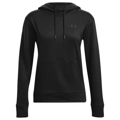 Under Armour 1373055 Armour Fleece Hoodie Siyah Kadın Sweatshirt - 4