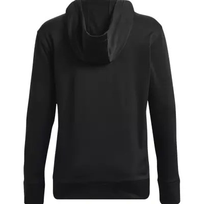 Under Armour 1373055 Armour Fleece Hoodie Siyah Kadın Sweatshirt - 5