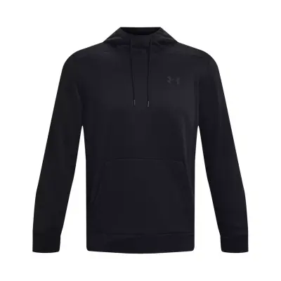 Under Armour 1373353 Armour Fleece Hoodie Siyah Erkek Sweatshirt - 4