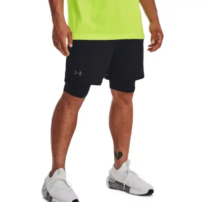 Under Armour 1373764 Ua Vanish 2İn1 Sts Şort Siyah Erkek Şort - 4