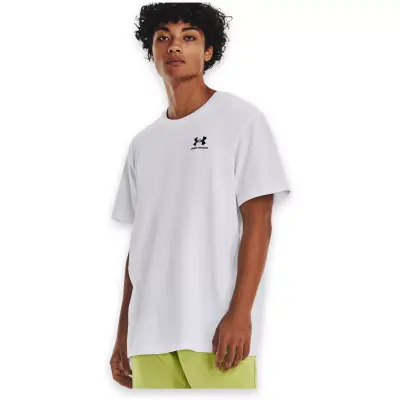 Under Armour 1373997 Ua M Logo Emb Heavyweight Ss Beyaz Erkek T-Shirt - 1