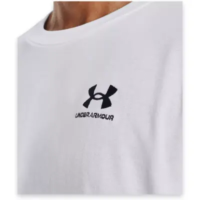 Under Armour 1373997 Ua M Logo Emb Heavyweight Ss Beyaz Erkek T-Shirt - 4