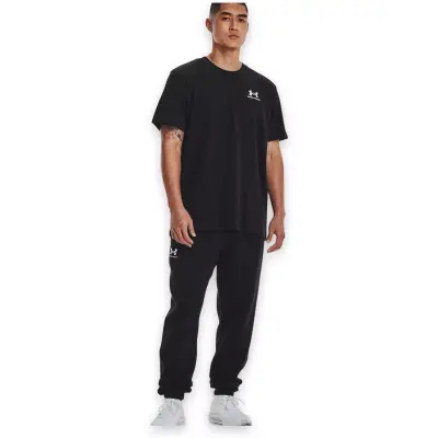 Under Armour 1373997 Ua Logo Emb Heavyweight Siyah Erkek T-Shirt - 3