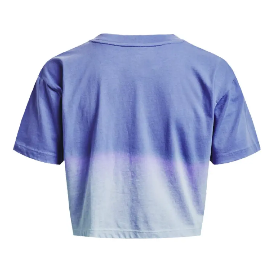 Under Armour 1376750 Ua Branded Dip Dye Crop Mavi Kadın T-Shirt - 5