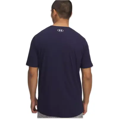Under Armour 1376830 Ua Camo Chest Stripe Ss Lacivert Erkek T-Shirt - 2