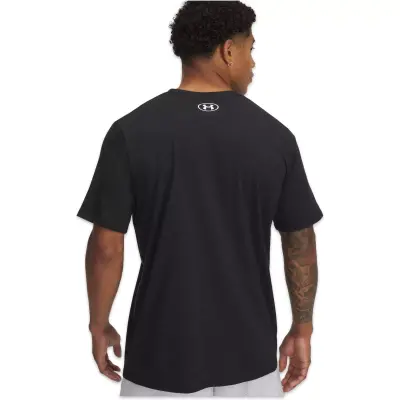 Under Armour 1376830 Ua Camo Chest Stripe Ss Siyah Erkek T-Shirt - 2