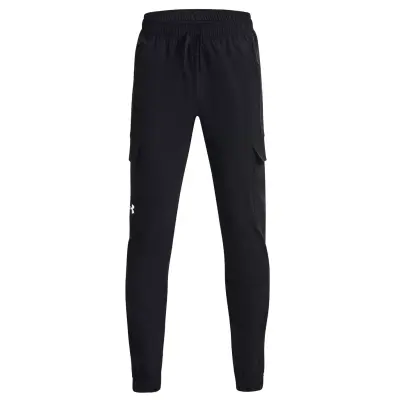 Under Armour 1377360 Ua Pennant Woven Cargo Pant Siyah Çocuk Pantolon - 1