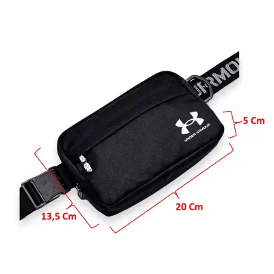 Under Armour 1378418 Loudon 5X20X13,5 Bel Siyah Unisex Spor Çanta - 5