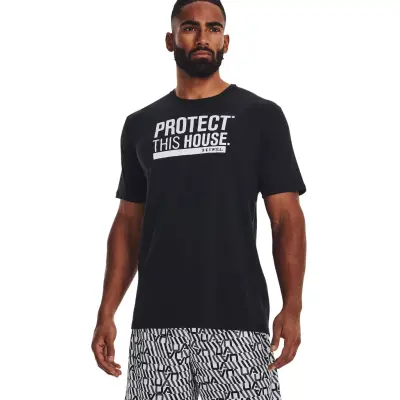 Under Armour 1379022 Ua Protect This House Ss Siyah Erkek T-Shirt - 1