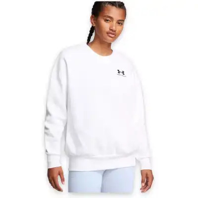 Under Armour 1379475 Essential Flc Os Crew Beyaz Kadın Sweatshirt 