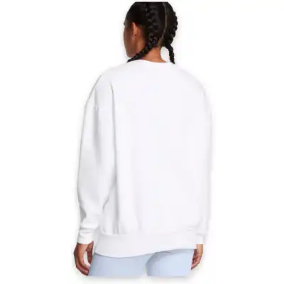 Under Armour 1379475 Essential Flc Os Crew Beyaz Kadın Sweatshirt - 2