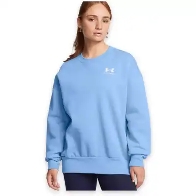 Under Armour 1379475 Essential Flc Os Crew Sweat Açık Mavi Kadın Sweatshirt 