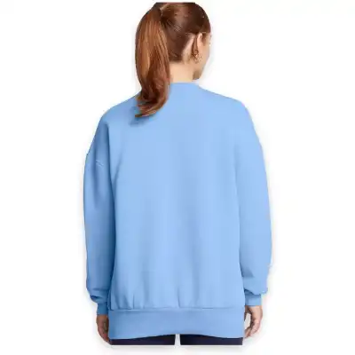 Under Armour 1379475 Essential Flc Os Crew Sweat Açık Mavi Kadın Sweatshirt - 2