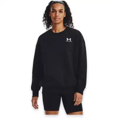 Under Armour 1379475 Essential Flc Os Crew Siyah Kadın Sweatshirt - 1