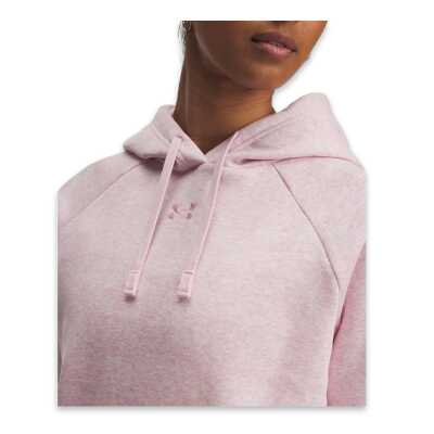 Under Armour 1379500 Ua Rival Fleece Hoodie Sweat Pembe Kadın Sweatshirt - 2