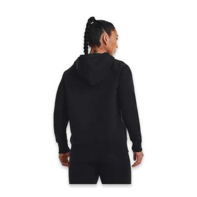 Under Armour 1379500 Ua Rival Fleece Hoodie Sweat Siyah Kadın Sweatshirt - 2