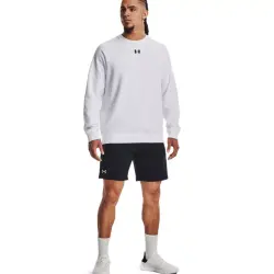 Under Armour 1379755 Ua Rival Fleece Crew Beyaz Erkek Sweatshirt - 3